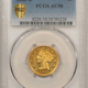 $5 1846 $5 LIBERTY GOLD HALF EAGLE SMALL DATE – NGC AU-55
