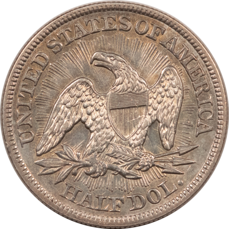 Half Dollars 1853 LIBERTY SEATED HALF DOLLAR, ARROWS & RAYS, BASICALLY UNTONED W/ UNC DETAILS