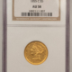 $5 1854-C $5 LIBERTY GOLD HALF EAGLE WEAK C NGC XF-45 BOLD MINTMARK FOR DESIGNATION