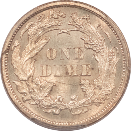 CAC Approved Coins 1860 SEATED LIBERTY DIME – PCGS MS-64, BLAZING! PREMIUM QUALITY & CAC APPROVED!