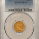 $2.50 1865-S $2.50 LIBERTY GOLD QUARTER EAGLE PCGS XF-40, BETTER CIVIL WAR DATE! NICE!