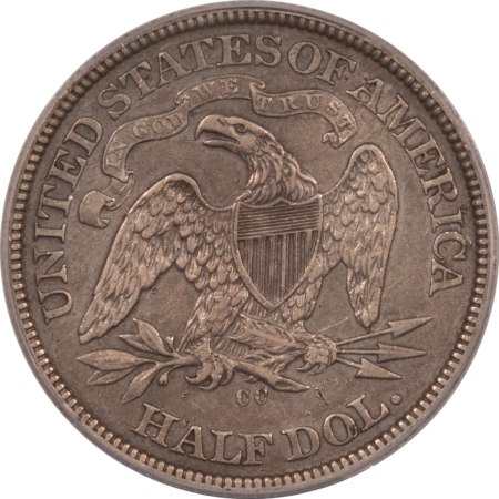 Half Dollars 1870-CC SEATED LIBERTY HALF DOLLAR – PCGS XF-45 PQ RARE DATE! FIRST CARSON CITY!