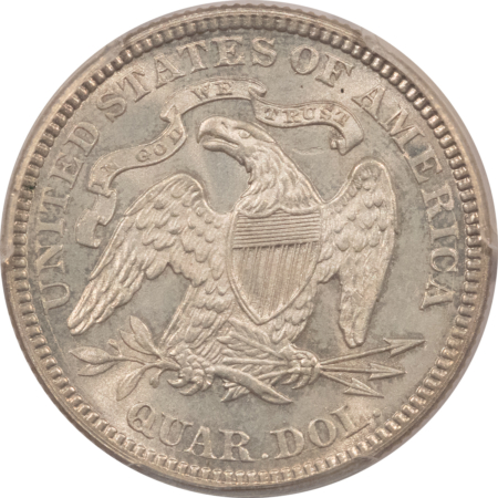Liberty Seated Quarters 1877 LIBERTY SEATED QUARTER, PCGS MS-64, BLAST-WHITE & UNTONED!