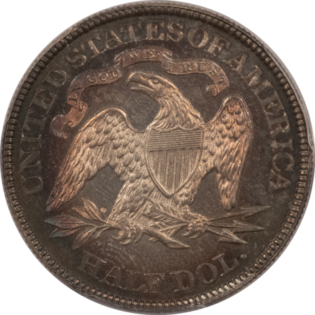 Half Dollars 1877 LIBERTY SEATED HALF DOLLAR, PCGS PR-66-LOVELY, ORIGINAL GEM-GORGEOUS!
