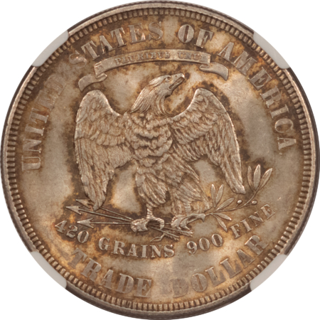 Dollars 1877 $1 TRADE DOLLAR – NGC MS-63, ORIGINAL FARM FRESH & CHOICE!