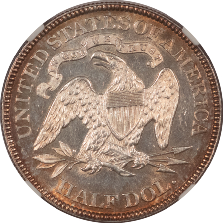 Half Dollars 1879 SEATED LIBERTY HALF DOLLAR NGC MS-62 SEMI-PROOFLIKE, ATTRACTIVE LOW MINTAGE