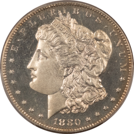 CAC Approved Coins 1880 $1 PROOF MORGAN DOLLAR – PCGS PR-63+ CAC, INCREDIBLE QUALITY & CONTRAST, PQ