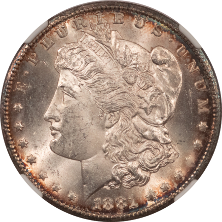 Dollars 1881-CC $1 MORGAN DOLLAR – NGC MS-62, CARSON CITY!