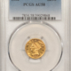 $2.50 1850 $2.50 LIBERTY GOLD QUARTER EAGLE PCGS AU-58 BETTER DATE! POP ONLY 15 @ CAC!