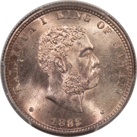 Hawaii/U.S. Territory Coins 1883 HAWAII TERRITORIAL QUARTER TWENTY FIVE CENTS – PCGS MS-66 SUPERB & GORGEOUS