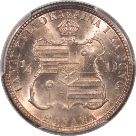 Hawaii/U.S. Territory Coins 1883 HAWAII TERRITORIAL QUARTER TWENTY FIVE CENTS – PCGS MS-66 SUPERB & GORGEOUS