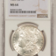 Dollars 1892-O $1 MORGAN DOLLAR – NGC MS-63, 100% WHITE AND CHOICE!