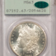 CAC Approved Coins 1884-O $1 MORGAN DOLLAR – PCGS MS-62, RATTLER HOLDER! CAC APPROVED!