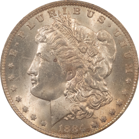 CAC Approved Coins 1884-O $1 MORGAN DOLLAR – PCGS MS-62, RATTLER HOLDER! CAC APPROVED!