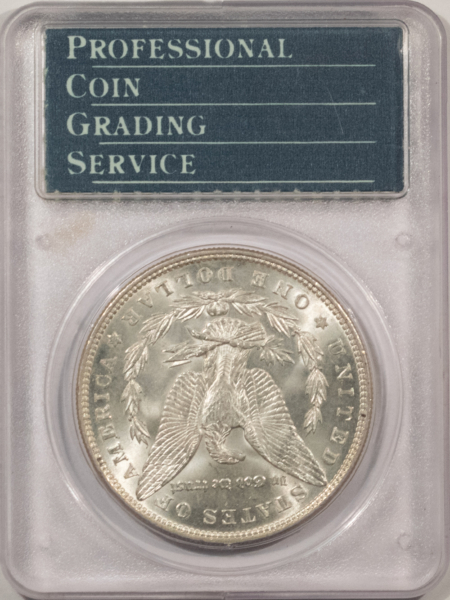CAC Approved Coins 1887 $1 MORGAN DOLLAR – PCGS MS-63, RATTLER HOLDER! CAC APPROVED!