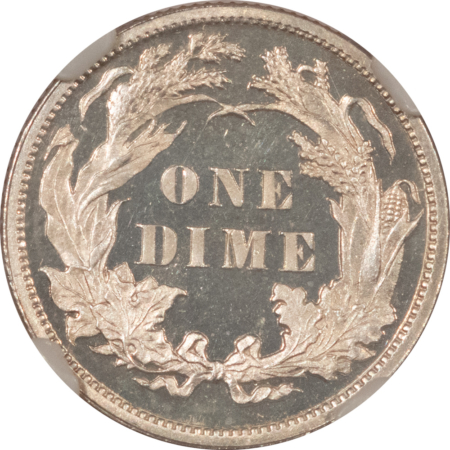 Dimes 1891 PROOF SEATED LIBERTY DIME – NGC PF-66* STAR CAMEO DEEP CONTRAST SNOW WHITE