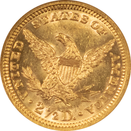 $2.50 1891 $2.50 LIBERTY GOLD QUARTER EAGLE – NGC MS-61 FATTIE & SUPER PREMIUM QUALITY