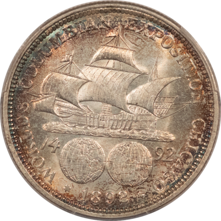 New Certified Coins 1892 COLUMBIAN COMMEMORATIVE HALF DOLLAR PCGS MS-65, PREMIUM QUALITY!