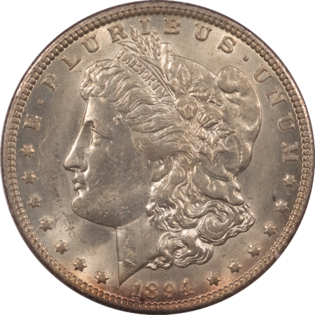 CAC Approved Coins 1894-O $1 MORGAN DOLLAR – PCGS MS-61 RATTLER HOLDER CAC APPROVED! TOUGH DATE PQ!