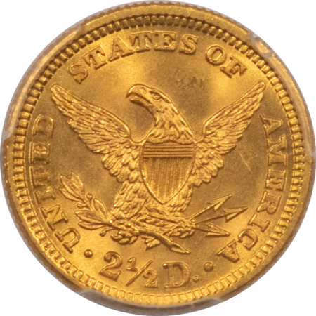 $2.50 1897 $2.50 LIBERTY GOLD QUARTER EAGLE – PCGS MS-65, FRESH GEM!
