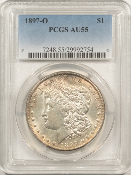 Dollars 1897-O $1 MORGAN DOLLAR – PCGS AU-55