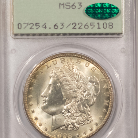 CAC Approved Coins 1898-O $1 MORGAN DOLLAR – PCGS MS-63, RATTLER HOLDER! CAC APPROVED!