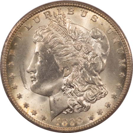 CAC Approved Coins 1898-O $1 MORGAN DOLLAR – PCGS MS-63, RATTLER HOLDER! CAC APPROVED!