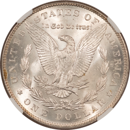 Dollars 1899 $1 MORGAN DOLLAR – NGC MS-64, WHITE & LUSTROUS! LOW MINTAGE DATE!