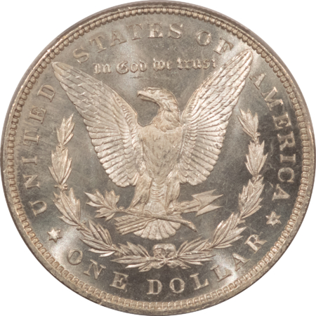 Dollars 1899 $1 MORGAN DOLLAR – PCGS MS-66 PL, PROOFLIKE & RARE AS SUCH, FRESH & FLASHY