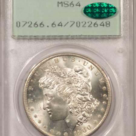 CAC Approved Coins 1900-O $1 MORGAN DOLLAR – PCGS MS-64, RATTLER HOLDER! CAC APPROVED!