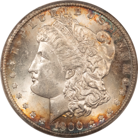Dollars 1900-S $1 MORGAN DOLLAR – PCGS MS-64, PRETTY! CAC APPROVED! REDFIELD TONING!