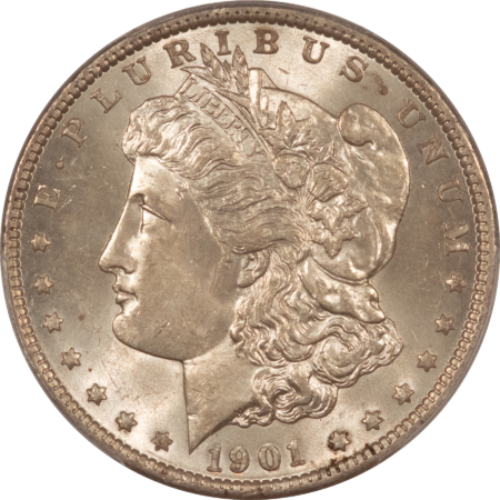 Dollars 1901 $1 MORGAN DOLLAR PCGS MS-63, FRESH, PQ! A REAL CH BU COIN! NEAR 64 QUALITY!
