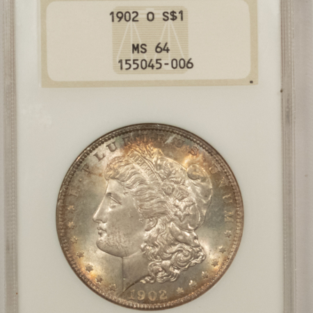 Dollars 1902-O $1 MORGAN DOLLAR – NGC MS-64, FATTY! PREMIUM QUALITY! PRETTY!
