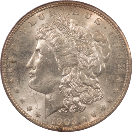CAC Approved Coins 1903-O $1 MORGAN DOLLAR – PCGS MS-62, RATTLER HOLDER! CAC APPROVED! TOUGH DATE!