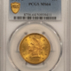 $10 1908-D $10 INDIAN GOLD EAGLE, NO MOTTO – PCGS AU-58, FLASHY, PQ & CAC APPROVED!