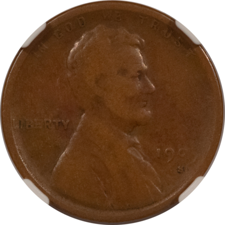 Lincoln Cents (Wheat) 1909-S VDB LINCOLN CENT NGC VG-8 BN, NICE SMOOTH KEY-DATE!