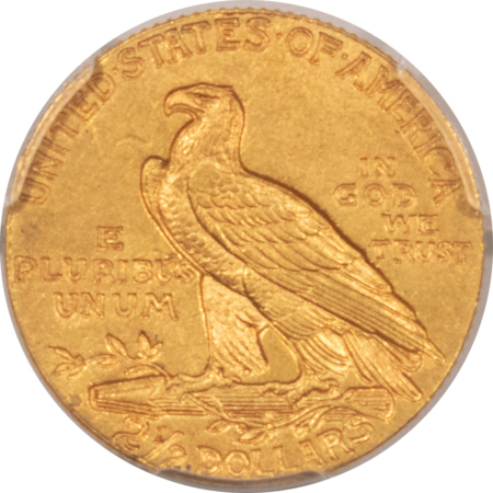 $2.50 1911-D $2.50 INDIAN GOLD QUARTER EAGLE, STRONG D – PCGS AU-58, FRESH PQ & CAC!