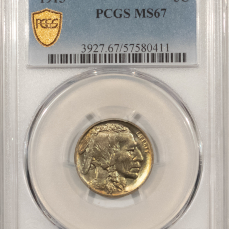 Buffalo Nickels 1915 BUFFALO NICKEL – PCGS MS-67, SUPERB & GORGEOUS!