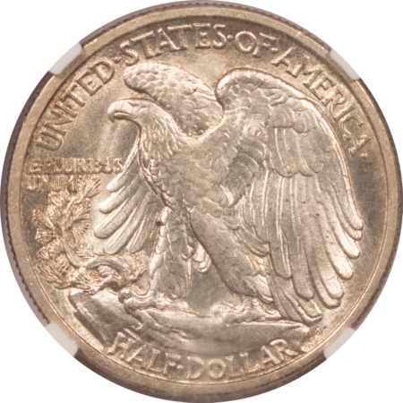 CAC Approved Coins 1916-D WALKING LIBERTY HALF DOLLAR – NGC MS-62, FLASHY ORIGINAL WHITE & PQ!