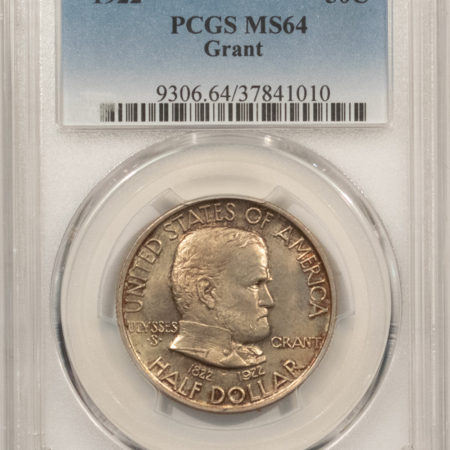 Early Commems 1922 GRANT COMMEMORATIVE HALF DOLLAR – PCGS MS-64
