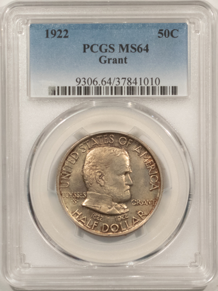 Early Commems 1922 GRANT COMMEMORATIVE HALF DOLLAR – PCGS MS-64