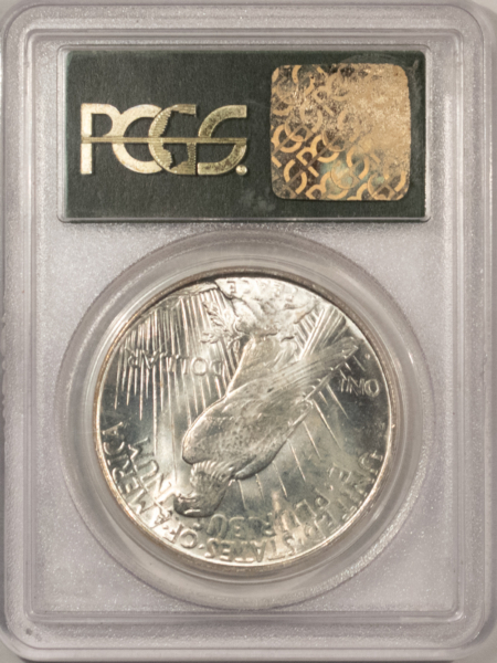 CAC Approved Coins 1922-D $1 PEACE DOLLAR – PCGS MS-63, OLD GREEN HOLDER, PREMIUM QUALITY++, CAC!