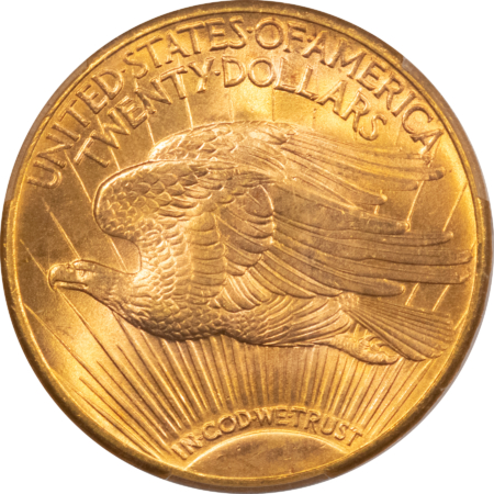 $20 1923-D $20 ST GAUDENS GOLD DOUBLE EAGLE – PCGS MS-65, SUPER PQ! CAC APPROVED!