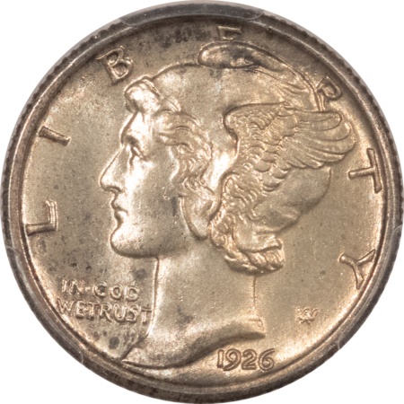 Dimes 1926 MERCURY DIME – PCGS MS-65 FB, PREMIUM QUALITY GEM!