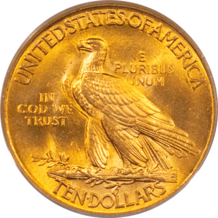 $10 1926 $10 INDIAN GOLD EAGLE – PCGS MS-63, OLD GREEN HOLDER & PREMIUM QUALITY!