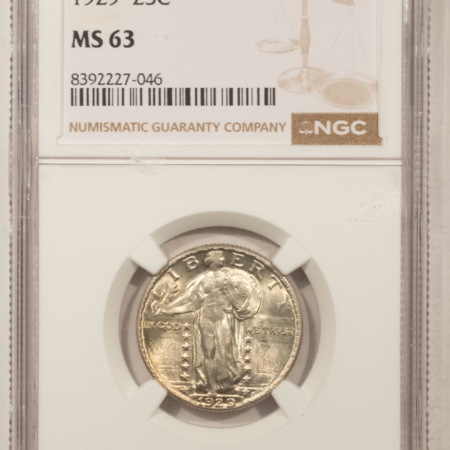 New Certified Coins 1929 STANDING LIBERTY QUARTER – NGC MS-63, FRESH & CHOICE!