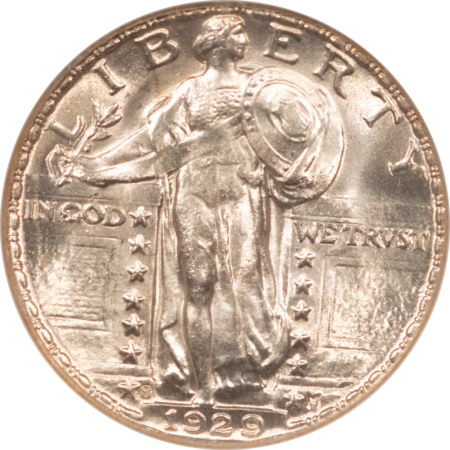 New Certified Coins 1929-S STANDING LIBERTY QUARTER – NGC MS-65 FH FIERY GEM, BLAST WHITE FULL HEAD!