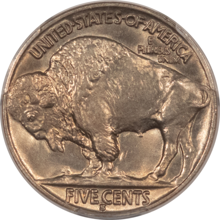 Buffalo Nickels 1930-S BUFFALO NICKEL – PCGS MS-63, LOOKS 65+! PREMIUM QUALITY!