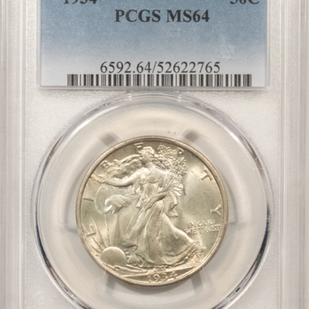 Half Dollars 1934 WALKING LIBERTY HALF DOLLAR – PCGS MS-64