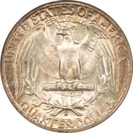 CAC Approved Coins 1935-D WASHINGTON QUARTER – NGC MS-64, FATTIE HOLDER, PREMIUM QUALITY++, CAC!